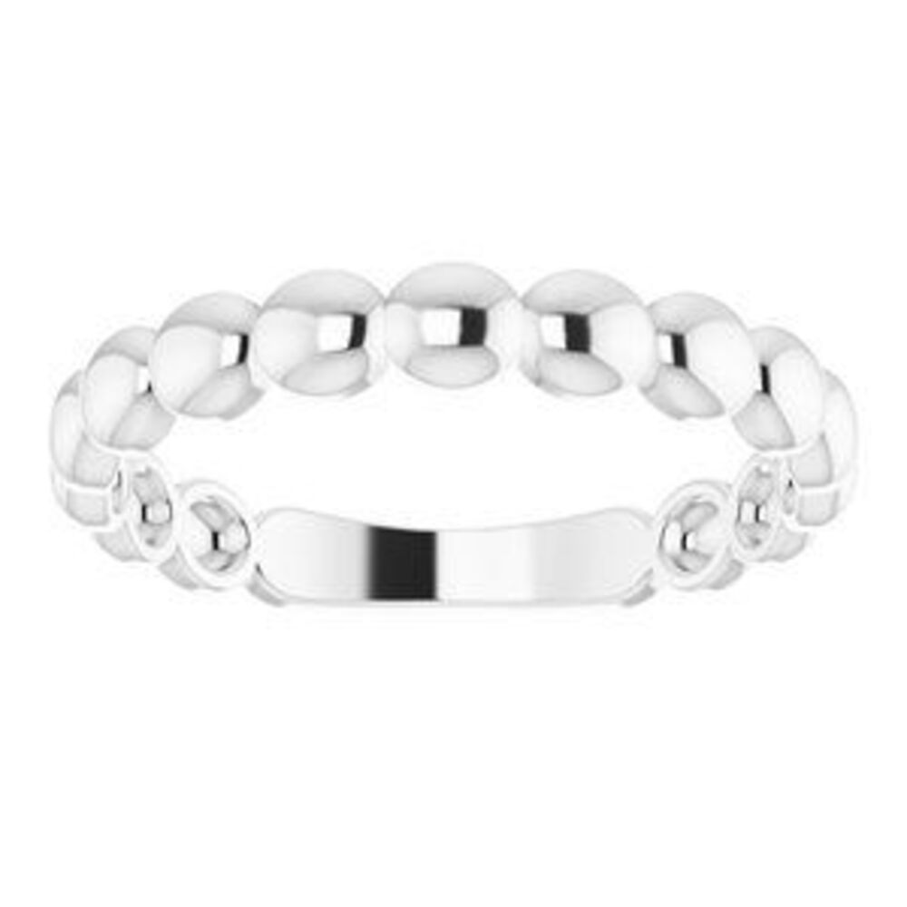 Sterling Silver Stackable Bead Ring - image 3
